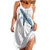 siilsaa Summer Dresses for Women Sleeveless 4th of July Floral Print Beach Party Sundress Casual Loose Mini Tank Dress