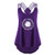 AOKASII Womens Tank Tops Loose Fit-Cute Printed Vest Tshirt Casual Sleeveless Workout Blouse Summer Tank Top Tunic Tee Purple