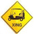 Golf Cart XING Sign (Crossing Sign)