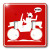 3dRose lsp_14749_2 Car Dude Red Sign 1 Double Toggle Switch