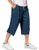 MAGCOMSEN Long Shorts for Men Below Knee Shorts Cargo Shorts Relaxed Fit Linen Lightweight Long Capri Shorts 3/4 Pants Baggy Shorts Blue Grey