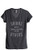 Thread Tank Drinks Well with Others Women's Relaxed V-Neck T-Shirt Tee Charcoal Medium