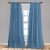 Ambesonne Blue Curtains- Abstract Floral Pattern with Paisley Influences Ornate Curls Swirled Leaves- Window Treatments 2 Panel Set for Living Room Bedroom Decor- 56inch x 84inch- Blue Orange Coral