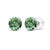 Sterling Silver 6mm Round Green Sapphire September Birthstone Prong Set Stud Earrings For Women and Girls