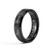 LerchPhi Mens 6MM Black Ring Tungsten Carbide Ring Wedding Bands for Men Comfort Fit Matte Brushed Custom Engraved