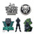 Marvel Black Panther Wakanda Forever Enamel 5 Pin Set -Amazon Exclusive-