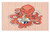 Lunarable Octopus Doormat- Cartoon Octopus Eating Noodles with Chopsticks in Tentacles Retro Style- Decorative Polyester Floor Mat with Non-Skid Backing- 30inch X 18inch- Orange Pink