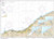 MapHouse NOAA Chart 14829 Geneva to Lorain- Beaver Creek- Rocky River- Mentor Harbor- Chagrin River- 32.36inch X 44.76inch Paper Chart