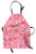 Ambesonne Pink and White Apron- Abstract Pattern of Colorful Donut Sprinkles Tasty Food Bakery Theme- Unisex Kitchen Bib with Adjustable Neck for Cooking Gardening- Adult Size- Pink Yellow