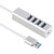 5Gbps Super Speed Ego/Bus Power 4 Ports USB 3.0 HUB -Color - Silver-