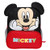 Disney Mickey Mouse New 3D Ears Red & Black 12" Small Boys' School Backpack