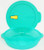 Tupperware Crystalwave Large Divided Microwave Dinner Dish Teal Green