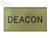 Engraved Badge Deacon Gold Magnetic Back