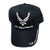 VetFriends.Com U.S. Air Force Baseball Hat with Embroidered Hap Arnold Logo - U.S. Air Force Text on Bill Navy Blue