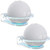 HomeMount Dot4 Generation Wall Mount - All New 4th Gen Acrylic Holder- Space Saving Solution Bracket Shelf -Clear 2Pack-