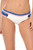 Becca by Rebecca Virtue Women's Tab Side Hipster Bikini Bottom White M