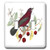 3dRose LLC lsp_41558_2 Beautiful Red Bird on Branch with Red Berries- Double Toggle Switch