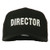 e4Hats.com Director Embroidered Cotton Twill Cap - Black OSFM