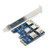 WBTUO Riser Card PCI-E USB 3.0 PCIe Port Multiplier Card PCI Express PCIe 1 to 4 PCI-E to PCI-E for BTC Miner Machine