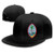 DIALOBE Guam Baseball Cap Flat Hat Unisex Snapback Cap Black