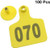 HEEPDD 100PCS Livestock Ear Tag- 1-100 Number Plastic Livestock Ear Tag Green Yellow Orange Anti-separtion Animal Tag for Goat Sheep Pig-Yellow- HEEPDD 100PCS Livestock Ear Tag- 1-100 Number Plastic Livestock Ear Tag Green Yellow Orange Anti-separtion Animal Tag for Goat Sheep Pig-Yellow-
