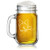 16oz Mason Jar Glass Mug w/Handle Elephant In Love