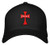 Jesus Cross Hat - Unisex Adjustable Comfort Fit -Black Snapback-
