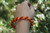 Seed Bead Bracelets for Women Twisted - Orange -Handmade Jewelry for Women Bracelets - Seed Bead Bracelet - Jewelry Gift for Her Red Orange Firefall - Fun Youthful Colourful - Youth Bracelets for Teen