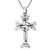 AeraVida Interwoven Celtic Knot Cross .925 Sterling Silver Pendant Necklace