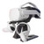 VR Headset Stand and Controller Holder for Oculus Quest 2/Rift S/HTC Vive/Vive Pro/Elite/Valve Index/HP Reverb G2- Controller Holder for Oculus Touch/Valve Knuckles/Vive -Black-