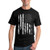 White United States Flag Distressed | USA | Mens American Pride Graphic T-Shirt- Black- 4XL