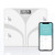 Body Fat Scale- Smart Wireless Digital Bathroom BMI Weight Scale- Body Composition Analyzer Health Monitor with Tempered Glass Platform Large Digital Backlit LCD with Smartphone App - White