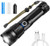 Rechargeable LED Flashlight-High Lumen Tactical Flashlight-Super Bright Zoomable Torch-5 Modes-Water Resistant-Handheld-for Dog Walking-Camping-Hiking-Travel-Emergency