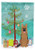 Caroline's Treasures BB4192GF Merry Christmas Tree German Shepherd Garden Size Flag, Small, Multicolor