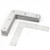 Houseuse Nails Flat Corner Braces L Shaped Metal Angle Brackets Plates 20pcs