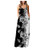 Aniwood Maxi Dress for Women- Womens Casual Sleeveless Gradient Print Long Dress Beach Sundress Party Cami Tank Dress White
