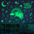 Glowing Snuggles Glow in The Dark Decals - Large Unicorn and Rainbow Wall Sticker Set for Kids with Stars Moon Roses -Unicorn Bedroom Decor for Girls - Unicorn Gifts for Girls