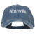 e4Hats.com Nashville Embroidered Washed Buckled Cap - Navy OSFM