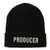 e4Hats.com Producer Embroidered Long Beanie - Black OSFM