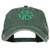 Irish Four Leaf Clover Embroidered Washed Cap - Dk Green OSFM