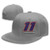 GRHTM Denny Hamlin 11 Hat Flat Bill Cap Snapback Hat Baseball Cap Hip Hop Hat Dad Hat Gray