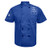 Custom Chef Coat Short Sleeve Chef Jacket Personalized Uniform Add Name  and  Logo-Royal Blue-XS