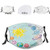 with 10 filters-Dust Washable Reusable Filter and Mouth Warm Windproof Cotton Face Cartoon Sun Planets of Solar System Fun Celestial Chart Baby Kids Nursery Theme