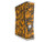 Scattered Skulls Orange Decal Style Skin for XBOX 360 Slim Vertical