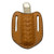 Leather Knife Sheath- Tooled Leather Vertical Pancake Sheath- Trapper Knife Sheath- TAN