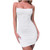 VIVIAA Women's Summer Fashion Hip Sexy Slim Sling Solid Sleeveless Dress Bandeau Dress White