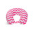 World's Best Feather Soft Microfiber Neck Pillow, Pink Chevron