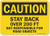 SmartSigninchCaution - Stay Back 200 Ft- Not Responsible for Road Objectsinch Truck Label | 7inch x 10inch Laminated Vinyl
