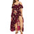 Fanteecy Women's Plus Size Off Shoulder High Low Dress Summer Strappy Floral Printed High Slit Asymmetrical Maxi Dresses -Wine- 2XL- Fanteecy Women's Plus Size Off Shoulder High Low Dress Summer Strappy Floral Printed High Slit Asymmetrical Maxi Dresses -Wine- 2XL-