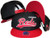 Cincinnati Reds Script Black/Red Plastic Snapback Adjustable Plastic Snap Back Hat / Cap
